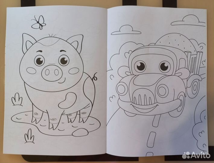 Раскраска для малышей с карандашами новая