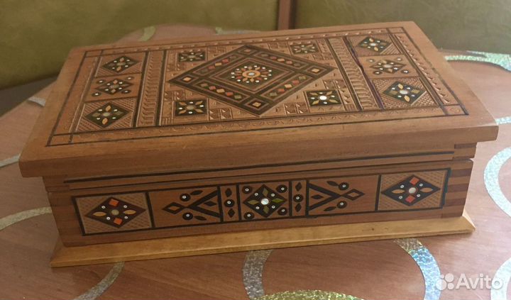 Шкатулка деревянная СССР