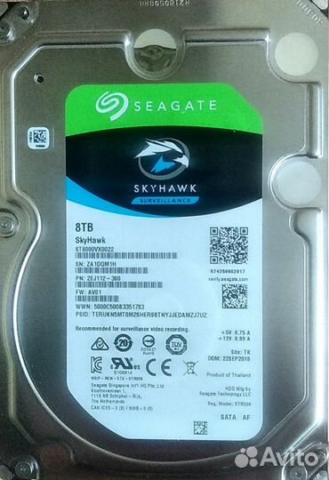 Внутренний жесткий диск 8тб, торг