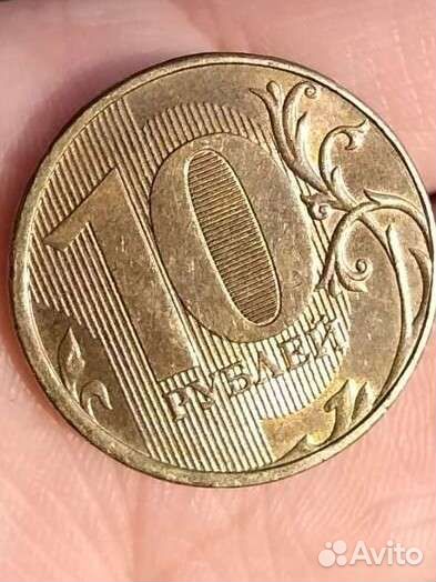 Монета 10 р 2012 г, брак