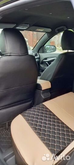 Чехлы Лада Веста бежевый Оксфорд экокожа