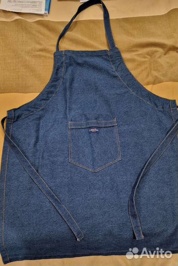 Кухонный фартук мужской джинсовый