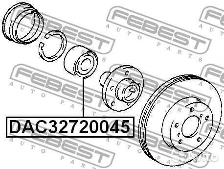 Подшипник ступичный Febest DAC32720045