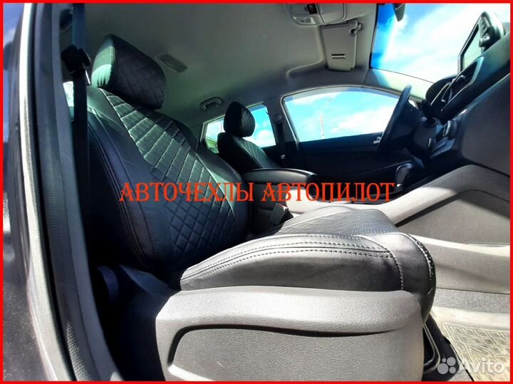 Чехлы Автопилот Chevrolet Aveo T250 из экокожи