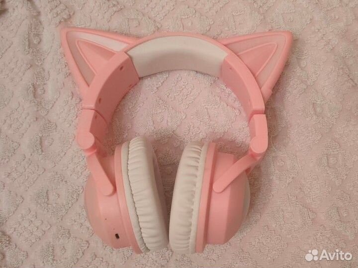 Беспроводные наушники с ушками кошки