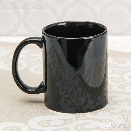 Кружка хамелеон Заряд энергии, 350 мл, цвет чёрный