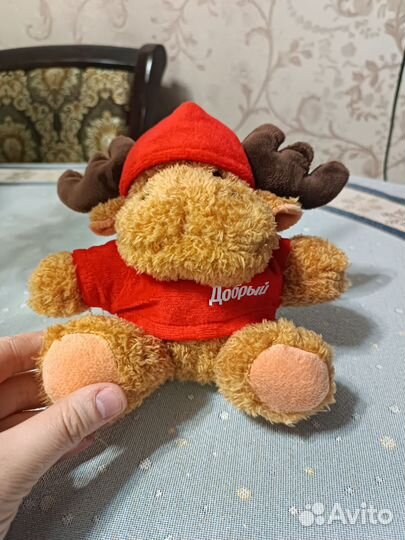 Лосик красный Добрый мягкая игрушка