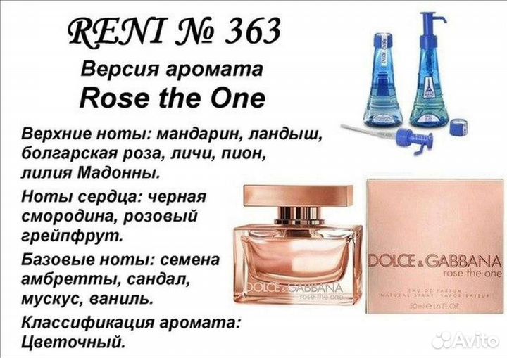 Наливные духи Рени 30мл