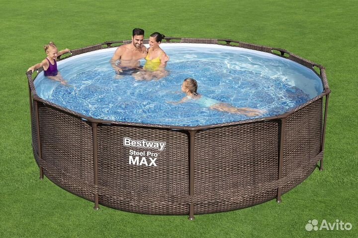 Каркасный бассейн BestWay 305x76 Ротанг