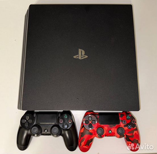 Sony playstation 4 pro + 2 джойстика + diablo 3