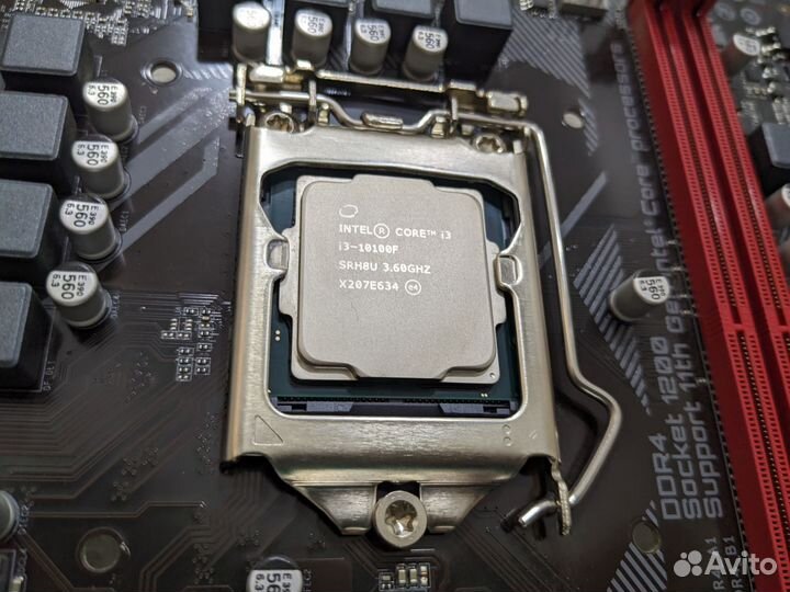 Комплект Lga1200 + i3 10100f