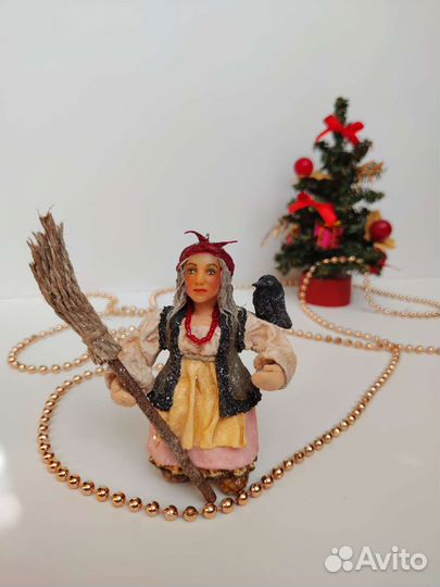 Ватная игрушка на елку