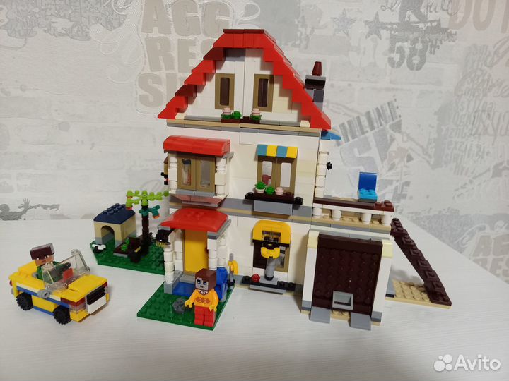 Конструктор lego (не оригинал) Домик 3 в 1 б/у