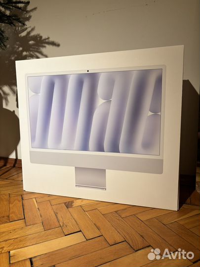 Коробка Apple iMac 2024 silver 256 гб