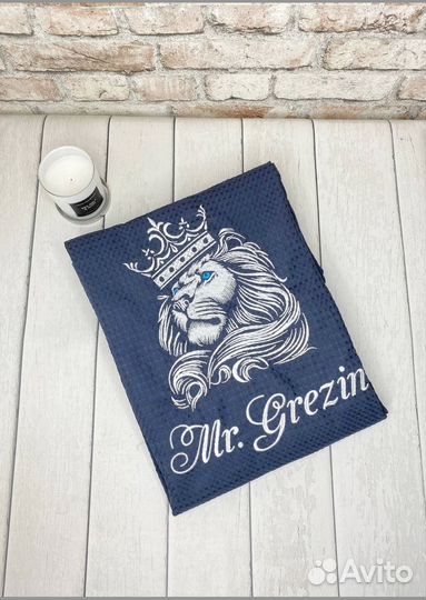 Халат мужской вафельный