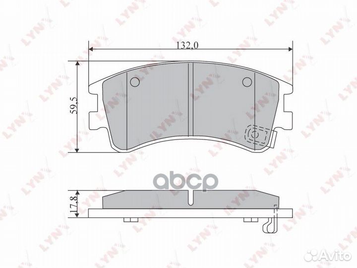 Колодки тормозные дисковые перед BD5112