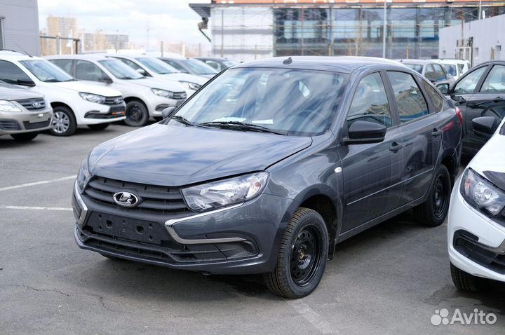 Лада гранта бампер крыло капот фара темно серый