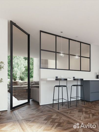 Межкомнатные стеклянные перегородки