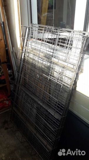 Клетка для животных с двумя поддонами 120х77