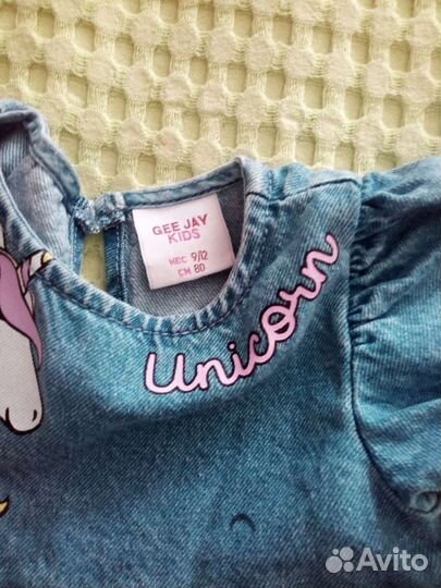 Платье джинсовое Gloria Jeans 80 раз