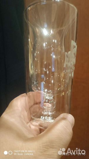 Стаканые бокалы с внутренней стеклом и разных вид