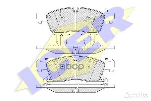 Колодки тормозные дисковые