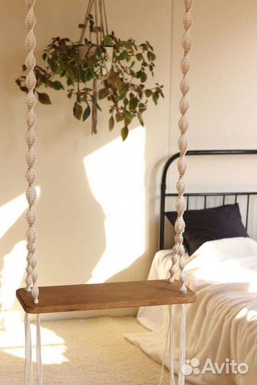 Качель садовая макраме