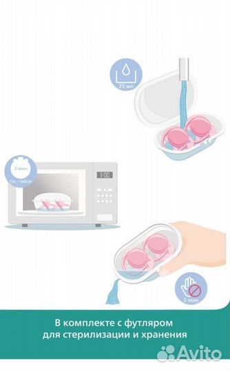 Соска пустышка Philips avent ортодонтическая