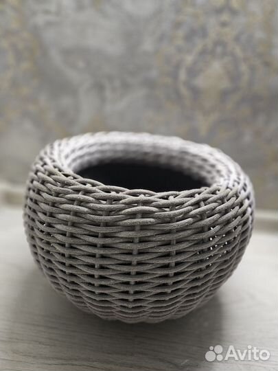 Кашпо из ротанга 12 литров
