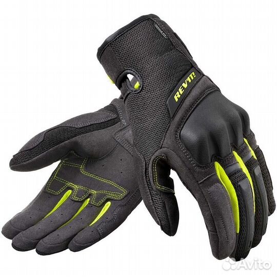 Rev'it volcano Ladies Summer Motorcycle мотоперчатки Black Yellow Fluo