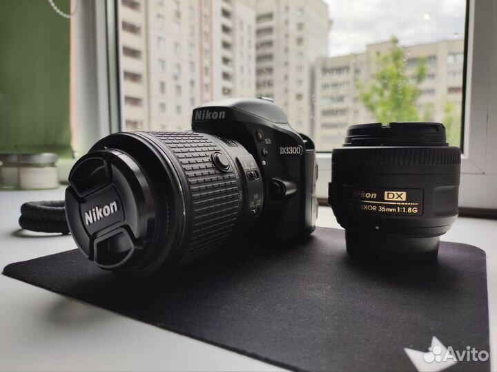 Nikon d3300 + 2 объектива+допы (пробег 8889)