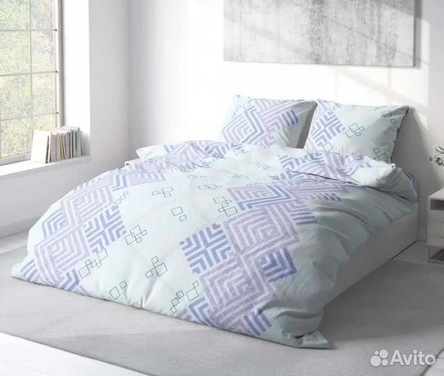 Белье постельное. Поплин. Хлопок. 1,5 сп