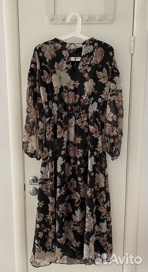 Платье с цветочным принтом Mango S