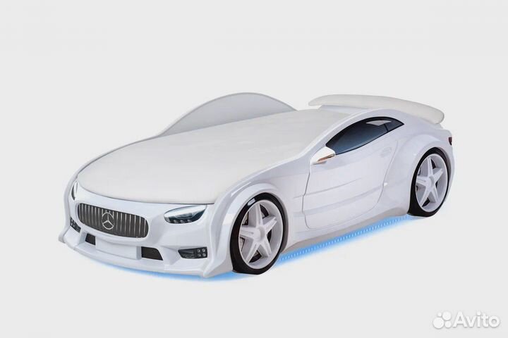 Кровать Машина Neo Белая