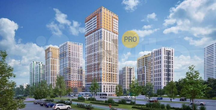 2-к. квартира, 52,6 м², 21/31 эт.