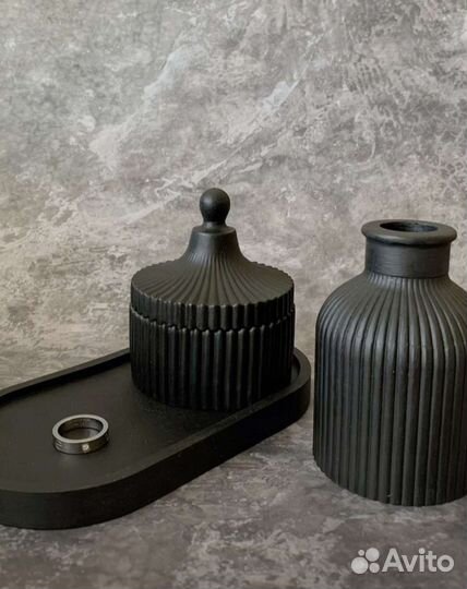 Вазы из гипса, свечи Ароматизированные