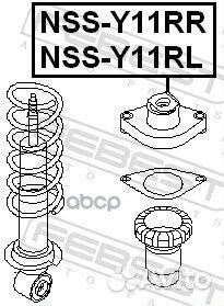 Опора амортизационной стойки зад лев nssy11
