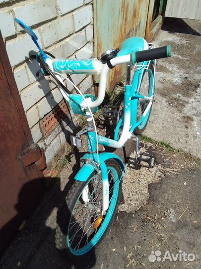 Детский велосипед Maxx pro бирюзово белый