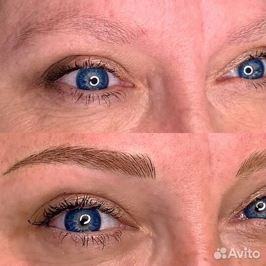 Микроблейдинг бровей, волосковая техника