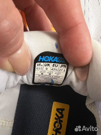 Hoka кросовки 43-1/3 -27,5 см стелька оригинал