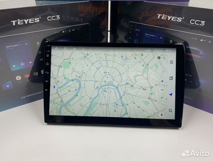 Магнитола на андройде Teyes CC3 6/128 для Лада