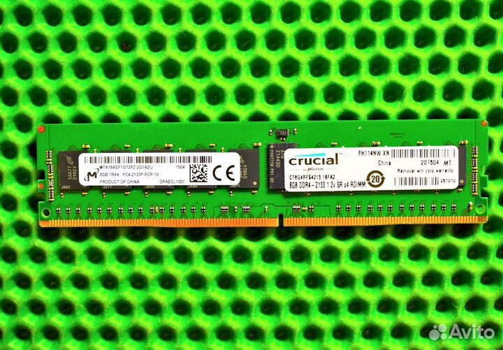 8GB DDR4 ECC micron 2133
