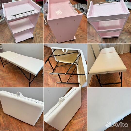 Все для наращивания ресниц.Кушетка,тележка,матрас