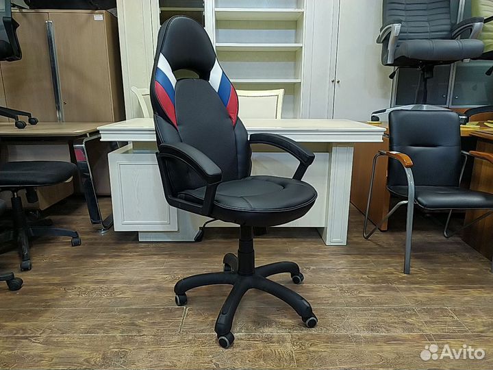 Кресло руководителя алонсо-флаг экокожа новый