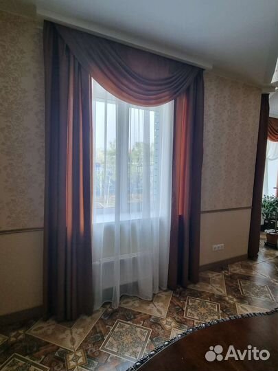 Шторы с ламбрекеном на 6 окон