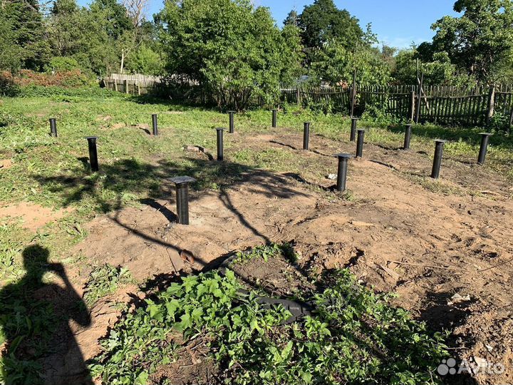 Винтовые сваи Монтаж фундамента на винтовых сваях