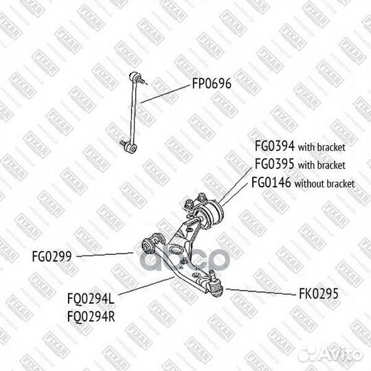 Опора шаровая нижняя левая/правая mazda 3/5 03