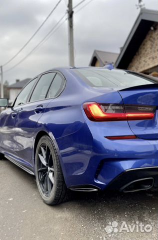 Элероны заднего бампера BMW G20 черные