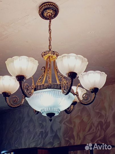 Люстра потолочная подвесная бу