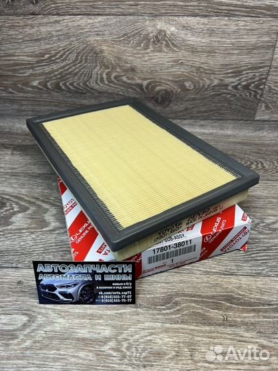 Фильтр воздушный Toyota, 17801-38011